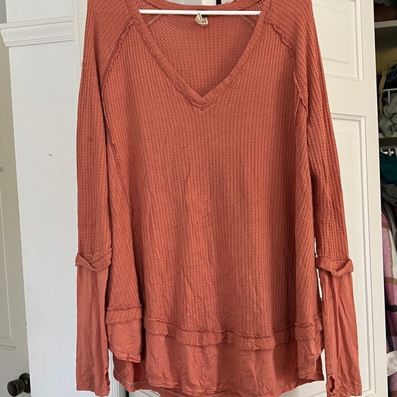 We The Free Tops - Women's Pink Long Sleeve Top